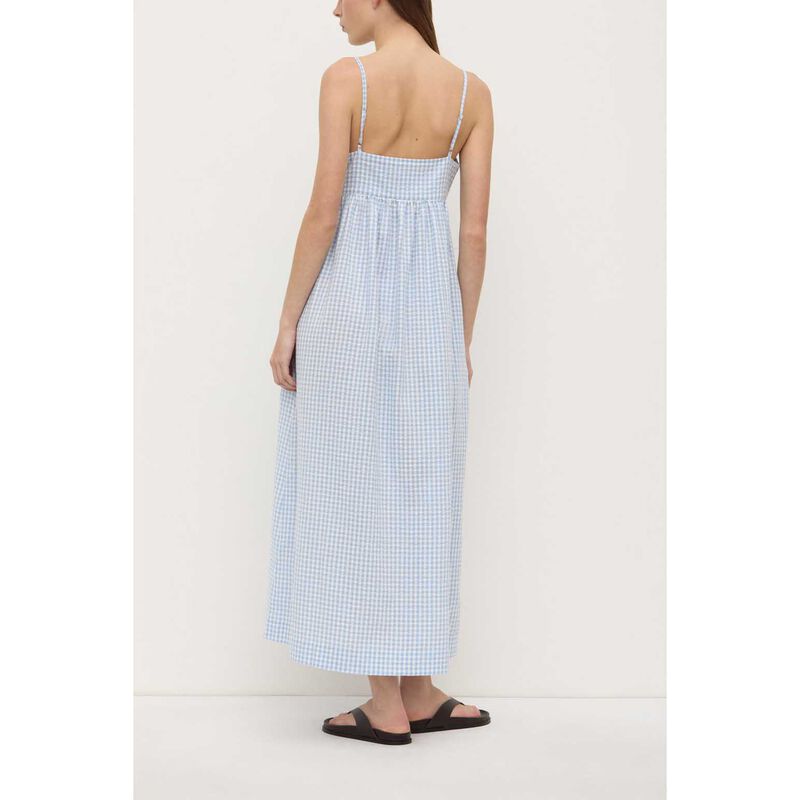 Assembly Label Ainslee Midi Dress Blue Check image number 1